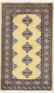 Jaldar Geometric Rectangle Wool Pale Goldenrod 3′ x 5′ / 91 x 152  – 78644219