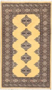 Jaldar Geometric Rectangle Wool Pale Goldenrod 3′ x 5′ 2 / 91 x 158  – 78644223