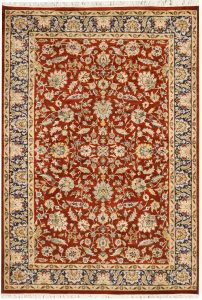 Mahallat (Mahal) Curvilinear Rectangle Wool Sienna 4′ 2 x 5′ 10 / 127 x 178  – 78644725