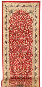 Mahallat (Mahal) Curvilinear Runner Wool Red 2′ 7 x 12′ / 79 x 366  – 78644829