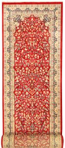 Mahallat (Mahal) Curvilinear Runner Wool Red 2′ 7 x 12′ 1 / 79 x 368  – 78644831