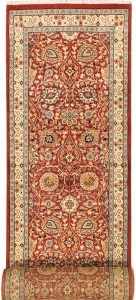 Mahallat (Mahal) Curvilinear Runner Wool Brown 2′ 7 x 15′ 2 / 79 x 462  – 78644838