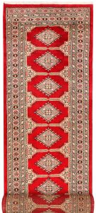 Jaldar Geometric Runner Wool Red 2′ 7 x 12′ 3 / 79 x 373  – 78645614