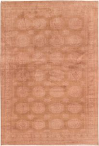 Pa-i-Fil Turkoman Pakistan Ghiordes Rectangle Geometric Large New Zealand Worsted Wool 6′ 7 x 9′ 7 / 201 x 292  – 78646131