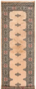 Butterfly Pakistan Ghiordes Runner Geometric Small New Zealand Worsted Wool 2′ 7 x 7′ 2 / 79 x 218  – 78646641