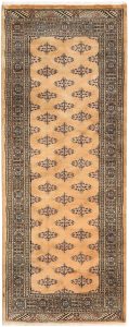 Butterfly Pakistan Ghiordes Runner Geometric Small New Zealand Worsted Wool 2′ 8 x 6′ 9 / 81 x 206  – 78646647