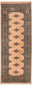 Butterfly Pakistan Ghiordes Runner Geometric Small New Zealand Worsted Wool 2′ 7 x 6′ 8 / 79 x 203  – 78646655
