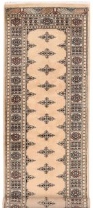 Butterfly Pakistan Ghiordes Runner Geometric Small New Zealand Worsted Wool 2′ 7 x 8′ / 79 x 244  – 78646693