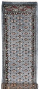 Butterfly Pakistan Ghiordes Runner Geometric Small New Zealand Worsted Wool 2′ 6 x 8′ 4 / 76 x 254  – 78646765