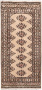 Jaldar Geometric Rectangle New Zealand Worsted Wool Tan 3′ x 6′ 4 / 91 x 193  – 78647148
