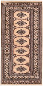 Jaldar Geometric Rectangle New Zealand Worsted Wool Tan 3′ 1 x 6′ 1 / 94 x 185  – 78647235
