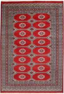 Jaldar Geometric Rectangle New Zealand Worsted Wool Red 5′ 7 x 8′ / 170 x 244  – 78647865