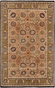 Sultanabad Pak Persian Curvilinear Rectangle Wool Bisque 4′ 7 x 7′ 4 / 140 x 224  – 78652350