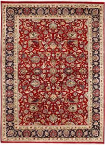 Mahallat (Mahal) Curvilinear Rectangle Wool Red 5′ 1 x 6′ 11 / 155 x 211  – 78652368