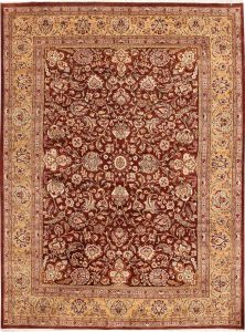 Mahallat (Mahal) Curvilinear Rectangle Wool Brown 5′ x 6′ 9 / 152 x 206  – 78652372