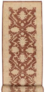 Oushak Curvilinear Runner Wool Sienna 2′ 7 x 9′ 10 / 79 x 300  – 78652448