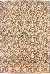 Ikat Curvilinear Rectangle Wool / Silk Sienna 6′ 6 x 9′ 4 / 198 x 285  – 78652518