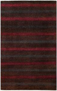 Gabbeh Plain Rectangle Wool Saddle Brown 5′ 6 x 8′ 2 / 168 x 249  – 78655611