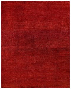 Gabbeh Plain Rectangle Wool Red 5′ 6 x 6′ 11 / 168 x 211  – 78655885