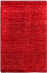 Gabbeh Plain Rectangle Wool Red 5′ 7 x 8′ 9 / 170 x 267  – 78655940