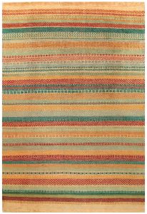 Gabbeh Plain Rectangle Wool Conglomerate 5′ 6 x 8′ 1 / 168 x 246  – 78655944