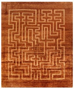 Gabbeh Geometric Rectangle Wool Sienna 6′ 6 x 7′ 10 / 198 x 239  – 78655994