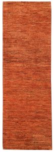 Gabbeh Geometric Runner Wool Coral 2′ 5 x 7′ 5 / 74 x 226  – 78656189