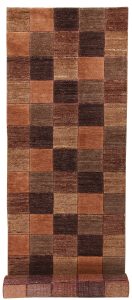 Gabbeh Geometric Runner Wool Conglomerate 2′ 7 x 11′ 8 / 79 x 356  – 78656206