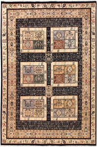 Bakhtiar Pakistan Senneh Rectangle Curvilinear Medium Wool 5′ 5 x 8′ / 165 x 244  – 78656702