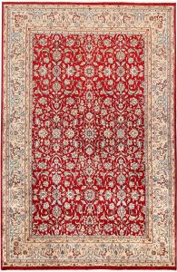 Mahallat (Mahal) Curvilinear Rectangle Wool Red 5′ 6 x 8′ 3 / 168 x 252  – 78656710