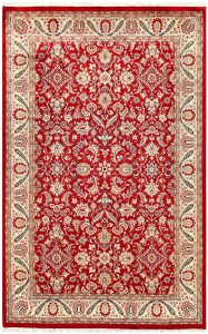 Mahallat (Mahal) Curvilinear Rectangle Wool Red 4′ 6 x 6′ 11 / 137 x 211  – 78656765