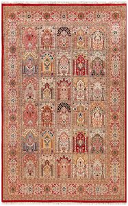 Bakhtiar Pakistan Senneh Rectangle Geometric Medium Wool 4′ 7 x 7′ 2 / 140 x 218  – 78656768
