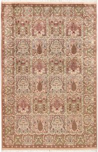 Bakhtiar Pakistan Senneh Rectangle Geometric Medium Wool 4′ 1 x 6′ 2 / 124 x 188  – 78656820