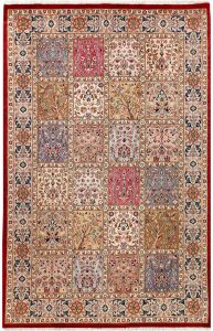 Bakhtiar Pakistan Senneh Rectangle Geometric Medium Wool 4′ 6 x 6′ 11 / 137 x 211  – 78656827