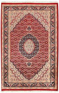 Bidjar Pakistan Senneh Rectangle Curvilinear Small Wool 3′ 7 x 5′ 6 / 109 x 168  – 78656904