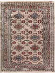Caucasian Curvilinear Rectangle Worsted Wool Tan 8′ 4 x 10′ 8 / 254 x 325  – 78658419