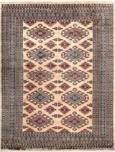 Caucasian Curvilinear Rectangle Worsted Wool Bisque 8′ 2 x 10′ 10 / 249 x 330  – 78658433