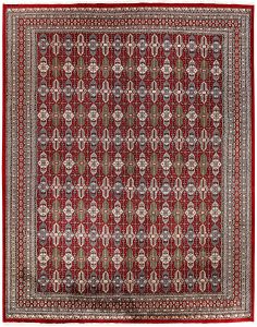 Caucasian Curvilinear Rectangle Worsted Wool Red 8′ 4 x 11′ 3 / 254 x 343  – 78658489
