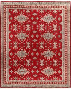 Caucasian Curvilinear Rectangle Worsted Wool Red 8′ 4 x 10′ / 254 x 305  – 78658508