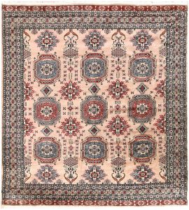 Caucasian Curvilinear Square Worsted Wool Bisque 7′ 1 x 7′ 8 / 216 x 234  – 78658609