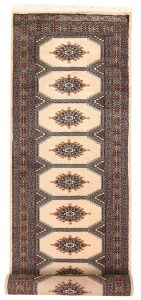 Jaldar Geometric Runner Worsted Wool Wheat 2′ 7 x 10′ / 79 x 305  – 78658759