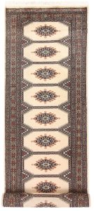 Jaldar Geometric Runner Worsted Wool Blanched Almond 2′ 7 x 10′ 1 / 79 x 307  – 78658765