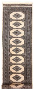 Jaldar Geometric Runner New Zealand Worsted Wool Blanched Almond 2′ 4 x 8′ 10 / 71 x 269  – 78658860