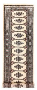 Jaldar Geometric Runner New Zealand Worsted Wool Old Lace 2′ 5 x 9′ 3 / 74 x 282  – 78658905