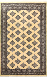 Jaldar Geometric Rectangle Wool Navajo White 5′ 1 x 8′ 2 / 155 x 249  – 78659117