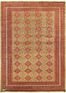 Jaldar Geometric Rectangle Wool Olive 8′ x 11′ 1 / 244 x 338  – 78659172