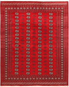 Bokhara Pakistan Ghiordes Rectangle Geometric Large Wool 8′ 2 x 10′ / 249 x 305  – 78659345
