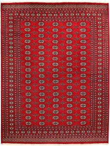 Bokhara Pakistan Ghiordes Rectangle Geometric Large Wool 8′ x 10′ 5 / 244 x 318  – 78659364