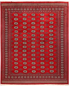 Bokhara Pakistan Ghiordes Rectangle Geometric Large Wool 8′ x 9′ 10 / 244 x 300  – 78659367