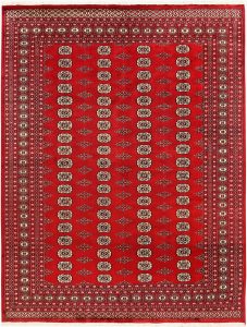 Bokhara Pakistan Ghiordes Rectangle Geometric Large Wool 8′ x 10′ 4 / 244 x 315  – 78659370